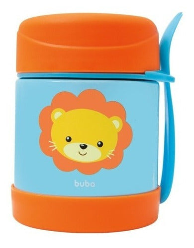 Pote Térmico Alimentação Papinha Inox Animal Fun Bebe Leão Buba