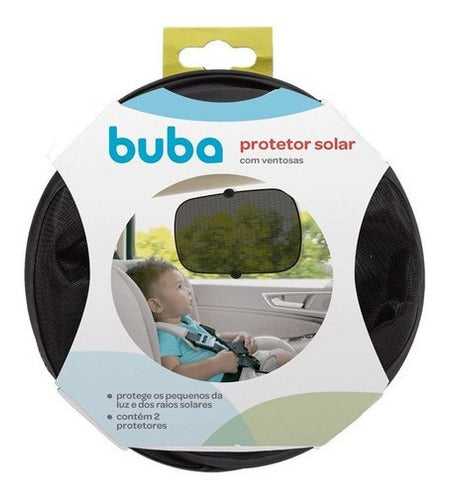 Protetor Solar P/ Carro C/ Ventosas Bebe Buba 2 Unidades Kid Buba