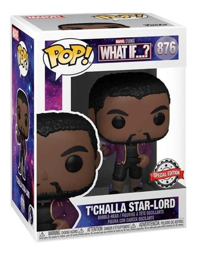 Boneco Vingadores Avengers Funko Pop T'challa Star Lord 876 What If Marvel Comics - Megalonania