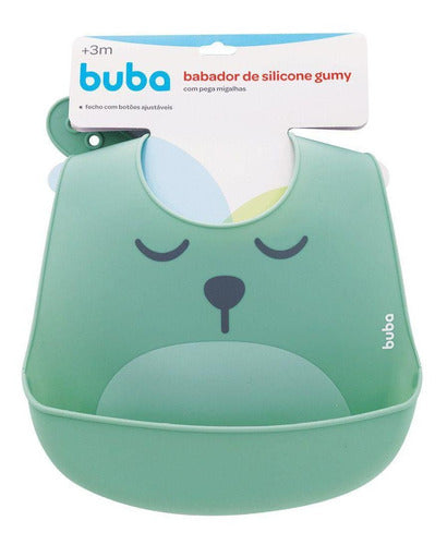 Babador De Silicone Com Pega Migalhas Baby Gumy Bebe Papinha Kids Buba - Megalonania