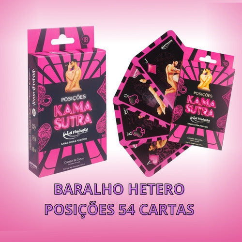 Baralho Posições Kama Sutra Jogo Erótico 54 Cartas Naipe Sex - Megalonania