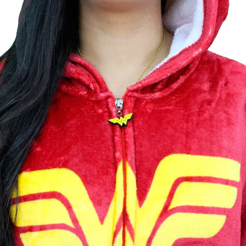 Macacão Kigurumi Pijama Wonder Woman Mulher Maravilha Oficial Zona Criativa Warner Dc Comics - Megalonania