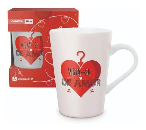 Caneca Vista Se De Amor Namorados Casal Love Apaixonado Amar Presente Couple Dia dos Namorados