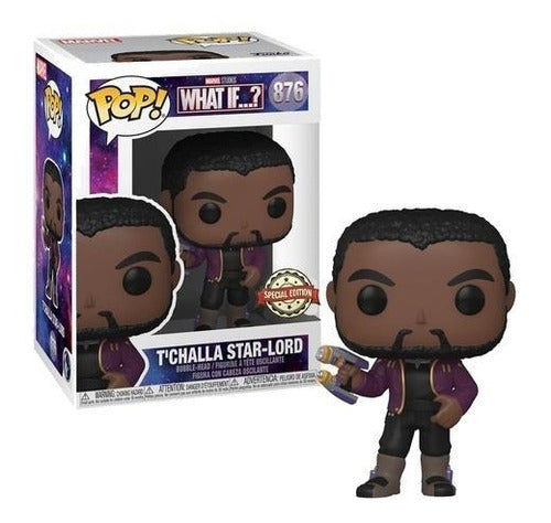 Boneco Vingadores Avengers Funko Pop T'challa Star Lord 876 What If Marvel Comics - Megalonania