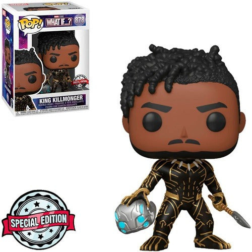 Boneco Funko Pop King Killmonger 878 What If Marvel Studio Avengers Vingadores - Megalonania