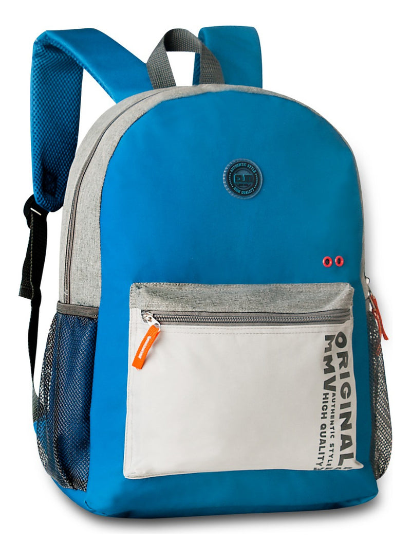 Mochila de Costas Azul para Escola Faculdade Juvenil  17'' Clio Oficial