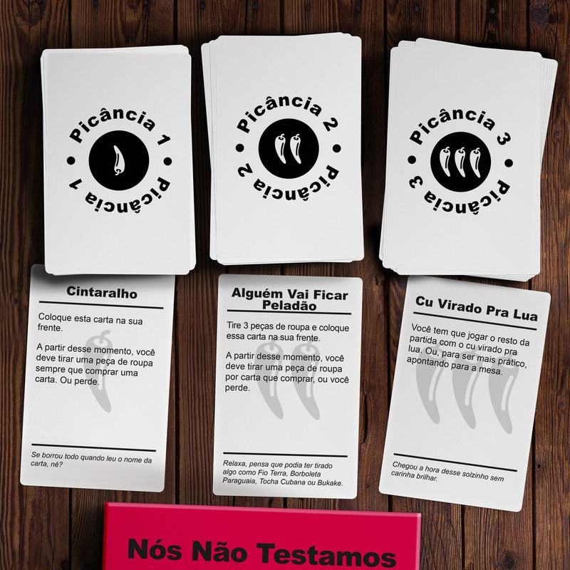 Nós Não Testamos Este Troço: Picante - Expansão Jogo De Cartas Tabuleiro Buro