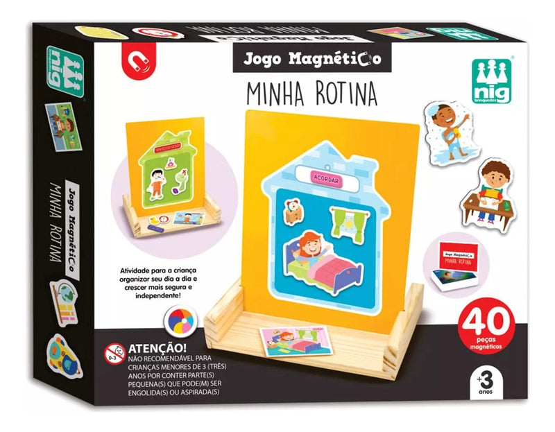 Jogo Minha Rotina Peças Magnéticas Infantil Nig Brinquedos