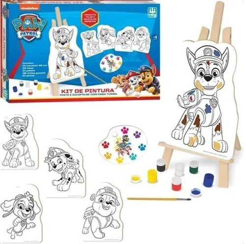 Brinquedo Kit Pintura Patrulha Canina Infantil Criatividade Nig