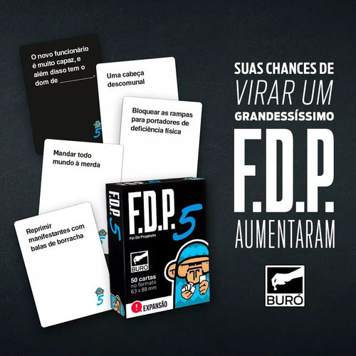 F.D.P: Foi De Propósito 5 - Expansão Board Game Tabuleiro Buro