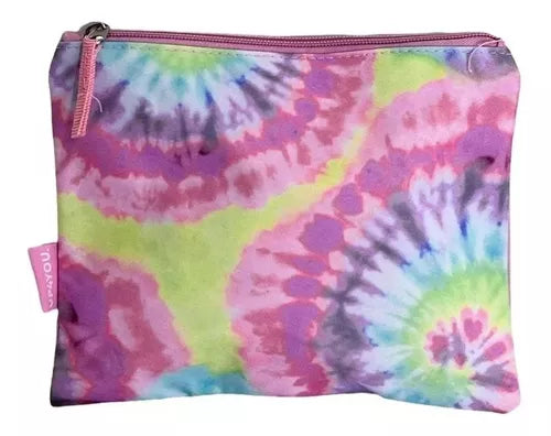 Necessaire Juvenil Tie Dye Colorida com Elastico de Brinde - Luxcel