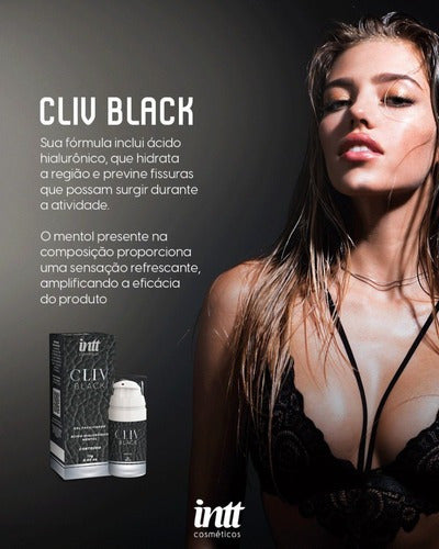 Cliv black gel dessensibilizante lubrificante anal efeito gelado - IN0629 Intt - Megalonania