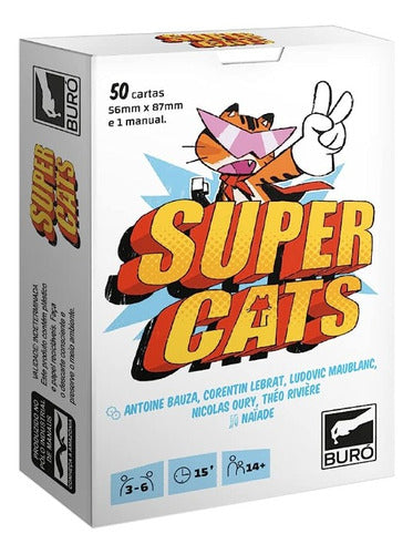 Jogo de Cartas: Super Cats Baralho Robocão Jogo de mesa Buro