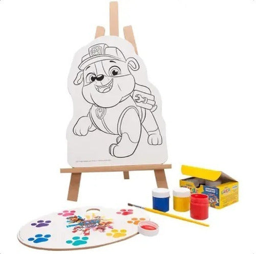 Brinquedo Kit Pintura Patrulha Canina Infantil Criatividade Nig