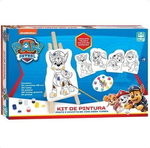 Brinquedo Kit Pintura Patrulha Canina Infantil Criatividade Nig