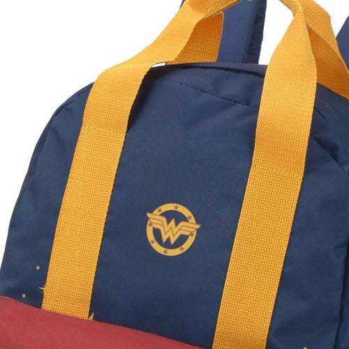 Mochila de Costas Escolar Juvenil Mulher Maravilha DC Wonder Woman Liga da Justiça - Luxcel