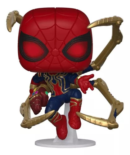 Boneco Funko Pop AVENGERS ENDGAME IRON SPIDER W/NANO GAUNTLET 574 Homem Aranha Boneco Colecionável Aranha de Ferro Vingadores Ultimato Presente Criança Endgame Secret Wars Marvel Studios Spiderman Coleção Nano Gauntlet