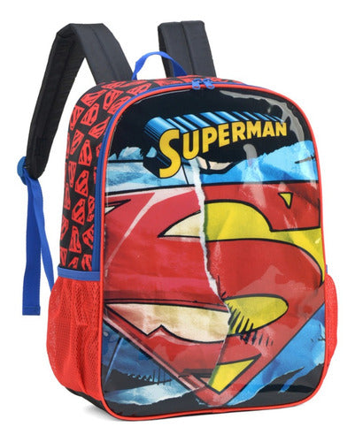 Mochila de Costas Infantil Escolar Herói Superman Dc Liga da Justiça Super Homem  - Luxcel