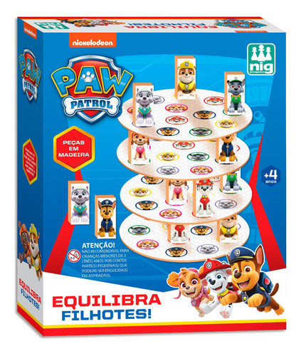 Jogo Tabuleiro Equilibra Filhotes Patrulha Canina Toys Nig