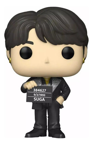 Boneco Funko Pop Rocks Suga 281 Banda Bts Kpop Banda Butter Bangtan Boys Jungkook Suga Jimin Boneco Colecionável Presente Criança Figura Idol Kpop