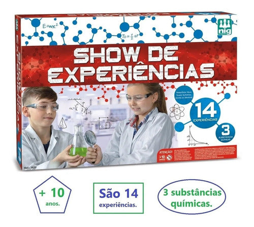 Jogo De Mesa Show De Experiências Brinquedos Química Nig