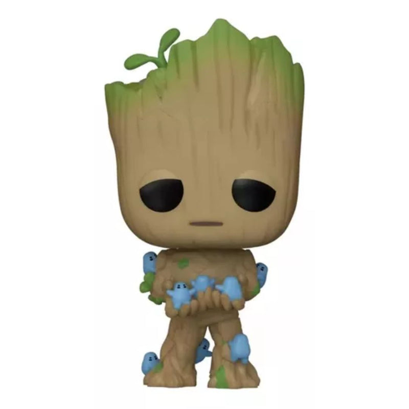 Boneco Funko Pop IAM GROOT GROOT W/GRUNDS 1194 Brinquedo Groot Presente Coleção Colecionável Criança Baby Groot Guardiões da Galáxia Marvel Studios