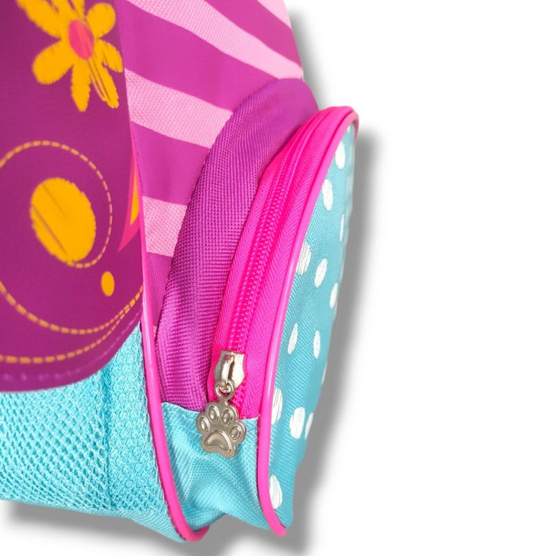 Kit Mochila de Costas Bolsa Mala Lancheira Térmica Infantil Menina Borboleta Roxo Criança Pets Clio