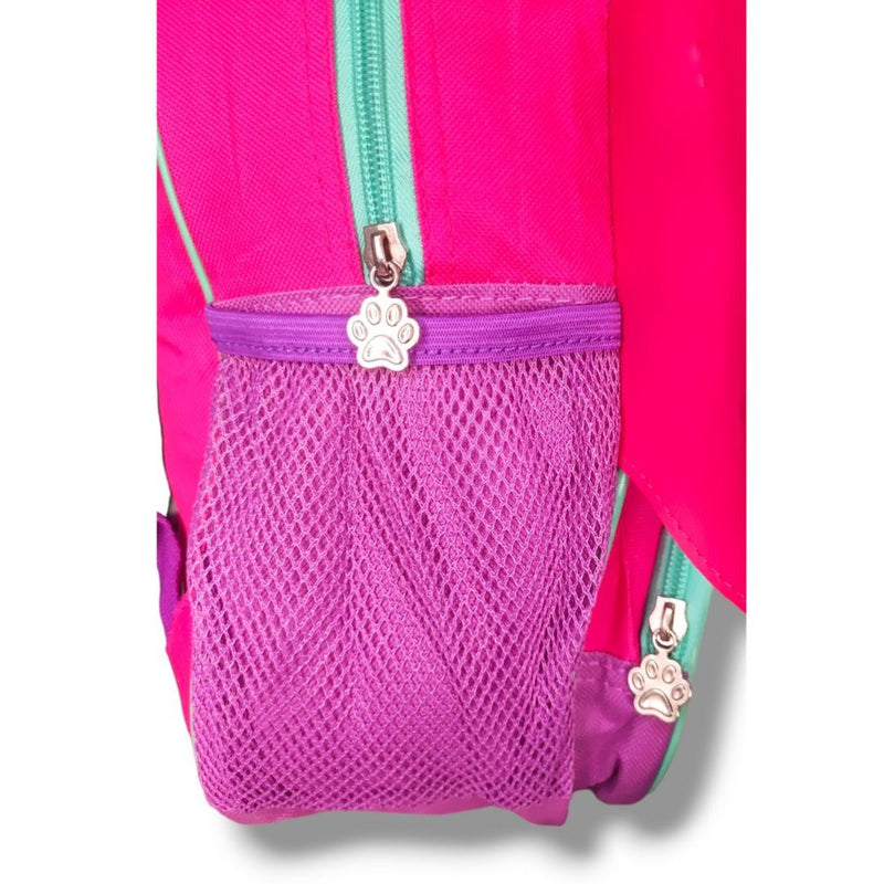 Kit Mochila de Costas Mala Bolsa Lancheira Térmica Infantil Menina Borboleta Rosa Criança Pets Clio