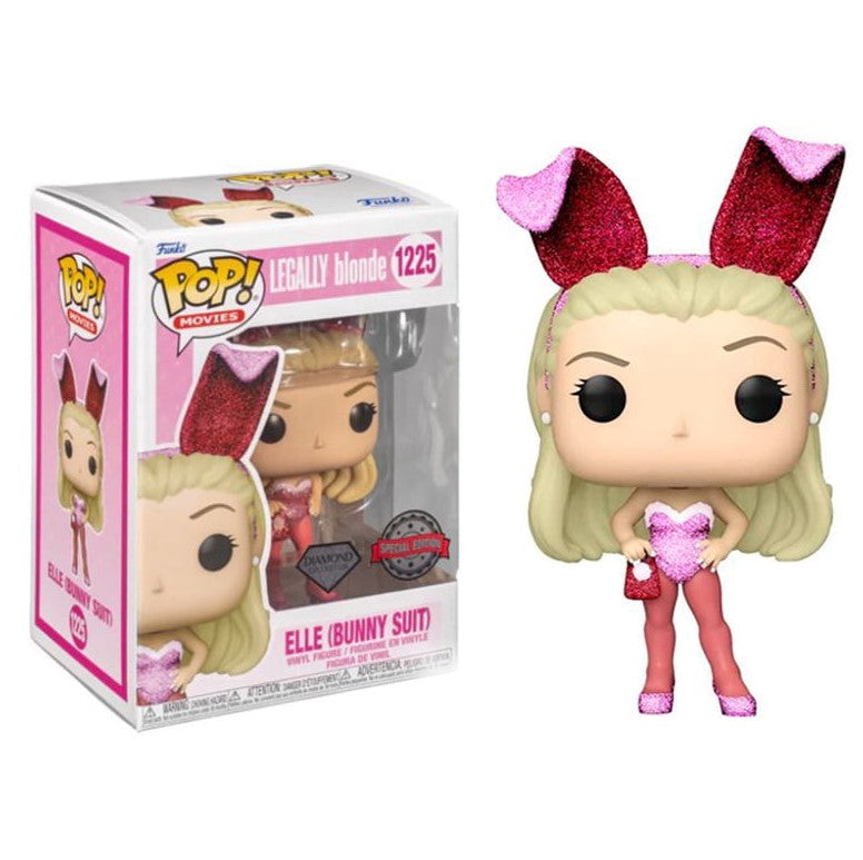 Boneco Funko Pop! Elle Legalmente Loira 1225 Coelhinha Bunny Brinquedo Colecionável Filme Presente