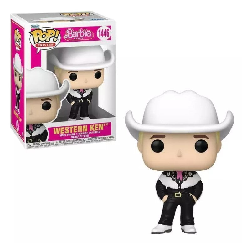 Boneco Funko Pop Barbie Ken Western Cowboy 1446 Brinquedo Criança Presente Coleção Ken Filme Barbie Colecionável