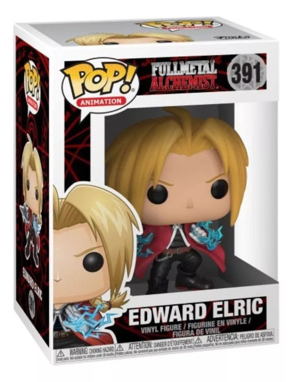 Boneco Funko Pop FULLMETAL ALCHEMIST EDWARD ELRIC 391 Boneco Anime Fullmetal Alchemist Brotherhood Edward Alphonse Elric Colecionável Presente Criança Coleção Alquimista FMAB