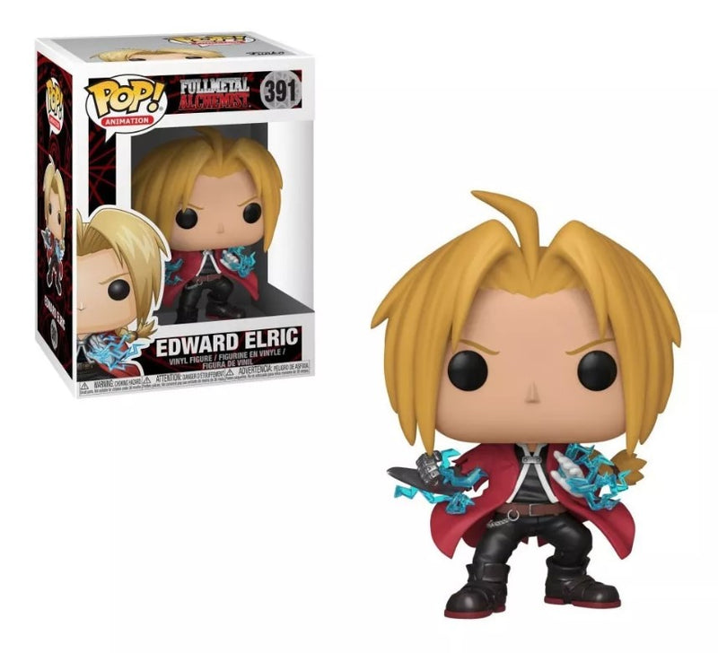 Boneco Funko Pop FULLMETAL ALCHEMIST EDWARD ELRIC 391 Boneco Anime Fullmetal Alchemist Brotherhood Edward Alphonse Elric Colecionável Presente Criança Coleção Alquimista FMAB