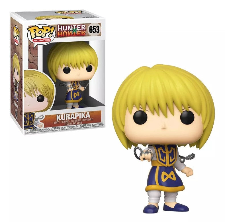 Boneco Anime Funko Pop Hunter X Hunter Kurapika 653 Vinil Colecionáveis Colecionável - Megalonania