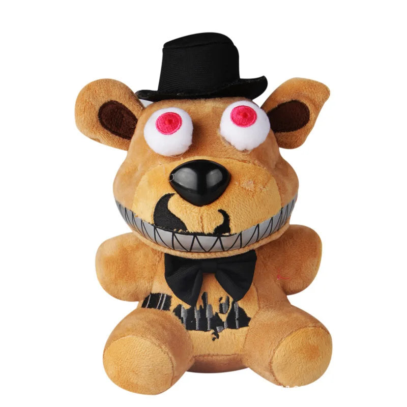 Brinquedo de Pelúcia Freddie Jogo Five Nights at Freddy’s Boneco Criança 18cm - Megalonania