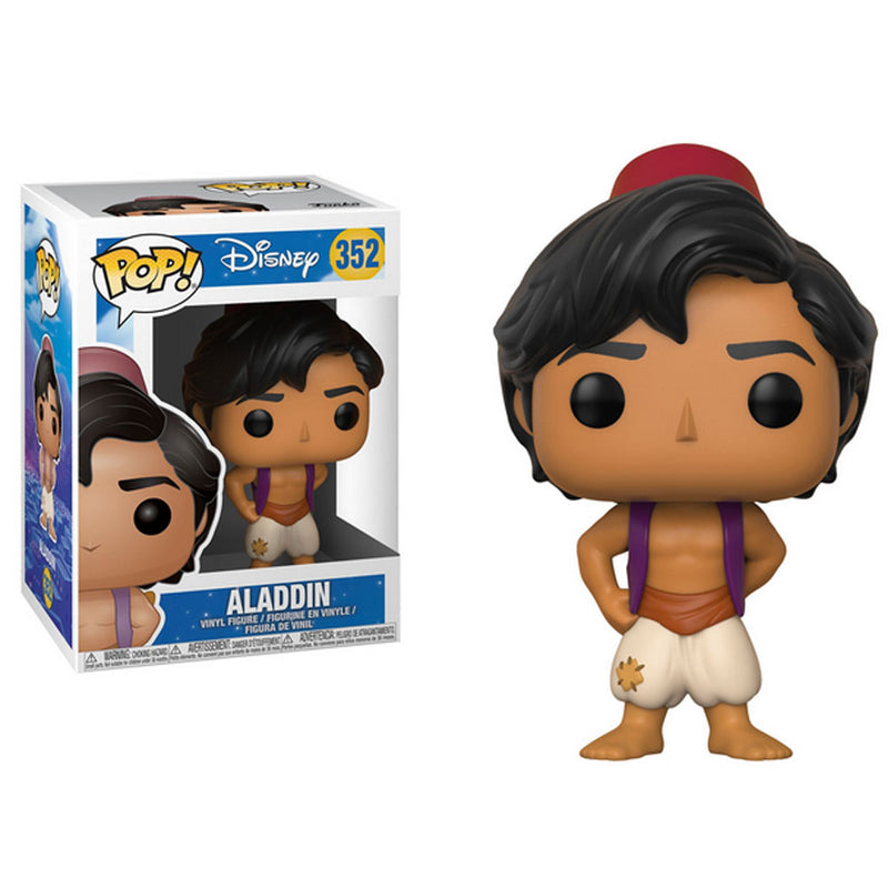 Boneco Funko POP Aladdin 352 Move Animation Disney Alladin Brinquedo Colecionável Presente Coleção Criança