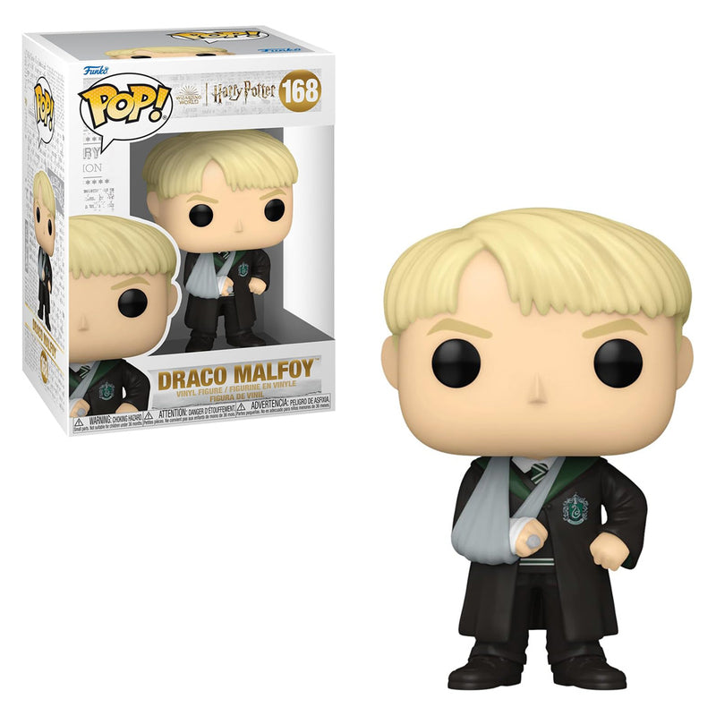 Boneco Funko POP Draco Malfoe 168 Move Harry Potter Brinquedo Colecionável Magia Presente Coleção Criança