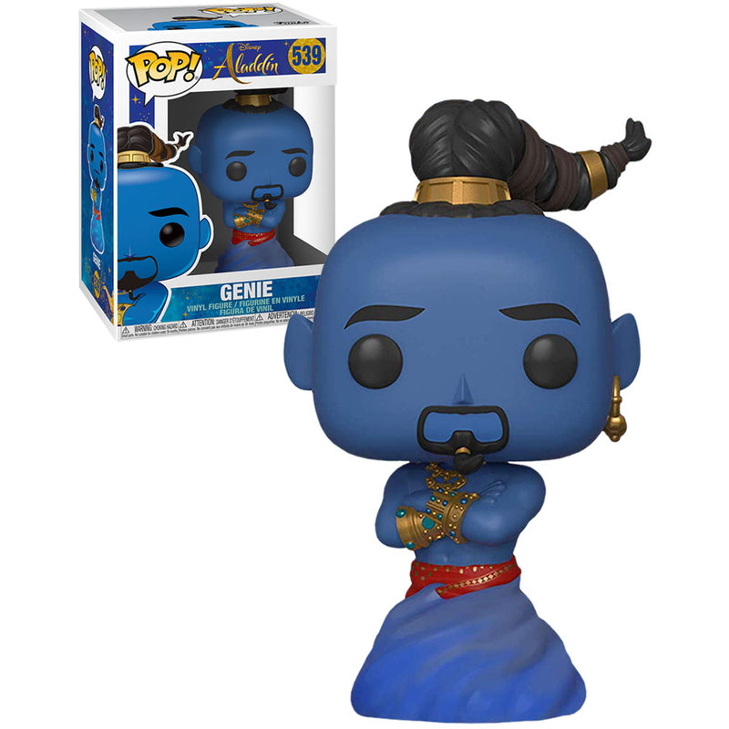 Boneco Funko POP Gênio da Lâmpada 539 Move Animation Disney Alladin Brinquedo Colecionável Presente Coleção Criança