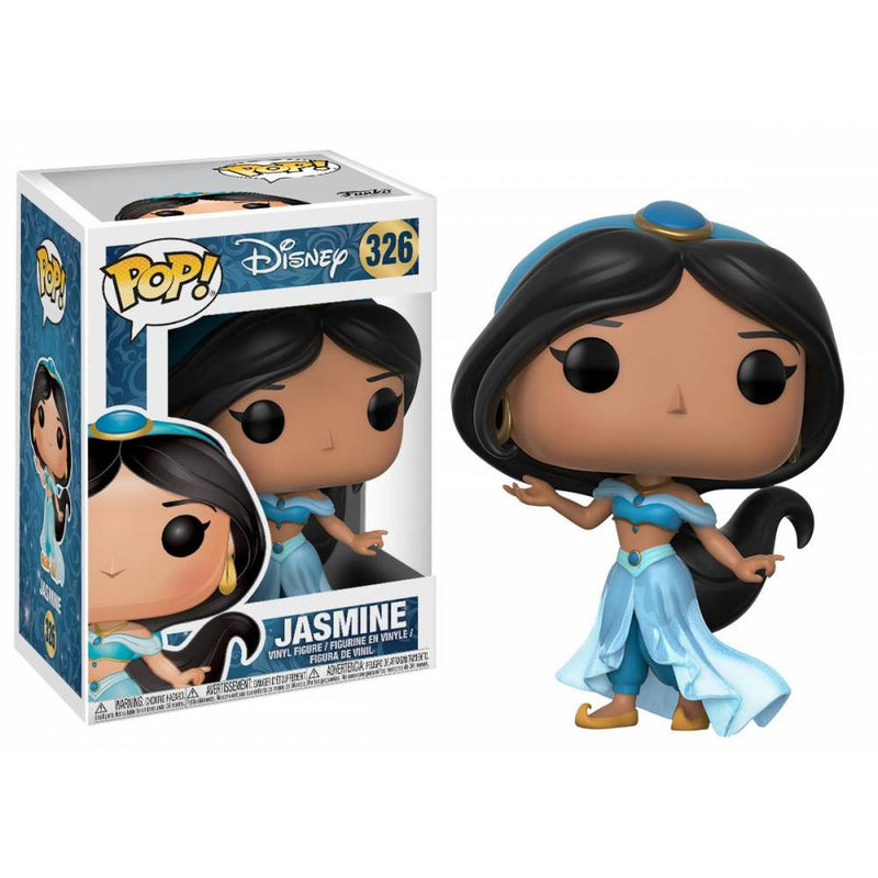 Boneco Funko POP Jasmine 326 Move Animation Disney Alladin Brinquedo Colecionável Presente Coleção Criança