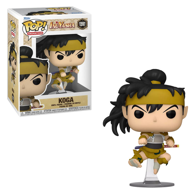 Boneco Funko POP Animation Inuyasha Koga 1591 Anime Brinquedo Colecionável Presente Criança