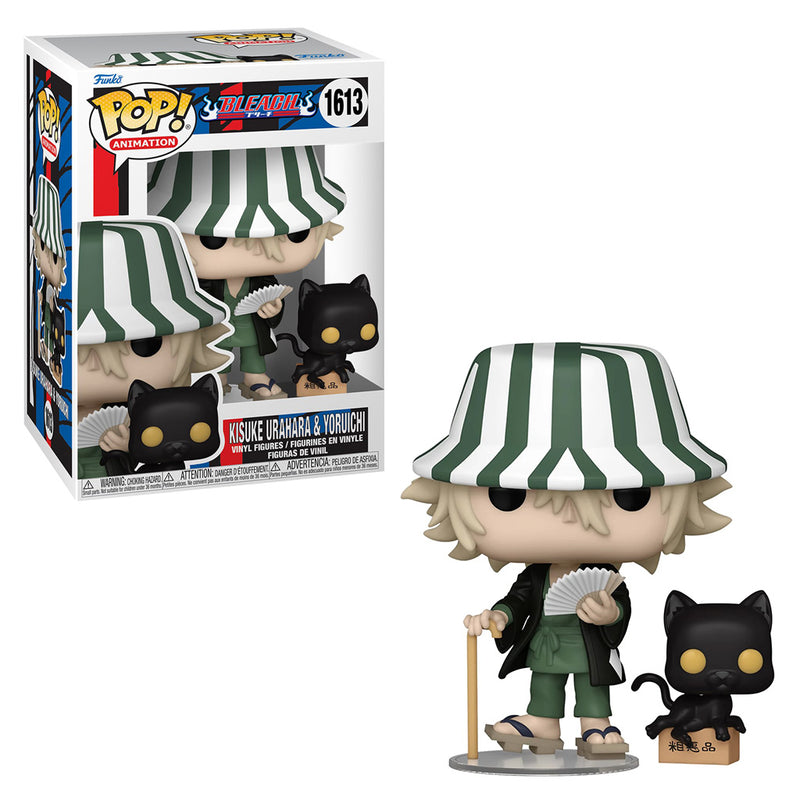 Boneco Funko POP Animation Bleach Kisuke Urahara & Yoruichi 1613 Anime Brinquedo Colecionável Presente Criança