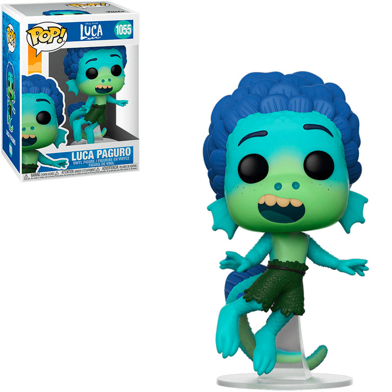 Boneco Funko POP Luca Paguro 1055 Move Animation Disney Lucas Brinquedo Colecionável Presente Coleção Criança