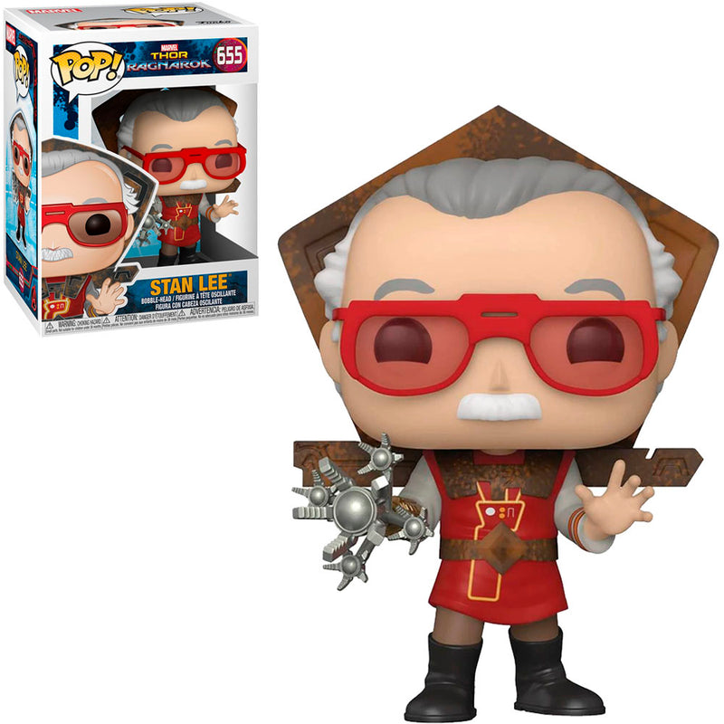 Boneco Funko POP Stan Lee 655 Marvel Disney Move Thor Ragnarok Participação Vingadores Brinquedo Colecionável Presente Coleção Criança