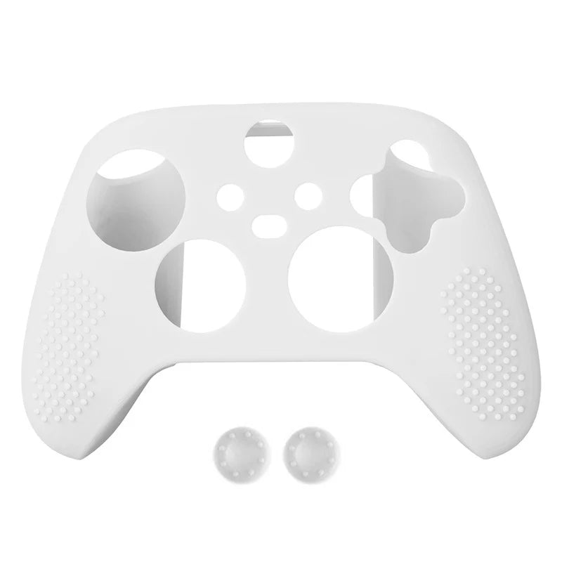 Game Conjunto de Capa Protetora de Silicone para Controle Xbox Series S/X com 2 Polegares Acessórios Jogos Cores Resistente Aderente Macio Criança - Megalonania