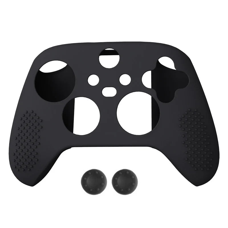 Game Conjunto de Capa Protetora de Silicone para Controle Xbox Series S/X com 2 Polegares Acessórios Jogos Cores Resistente Aderente Macio Criança - Megalonania