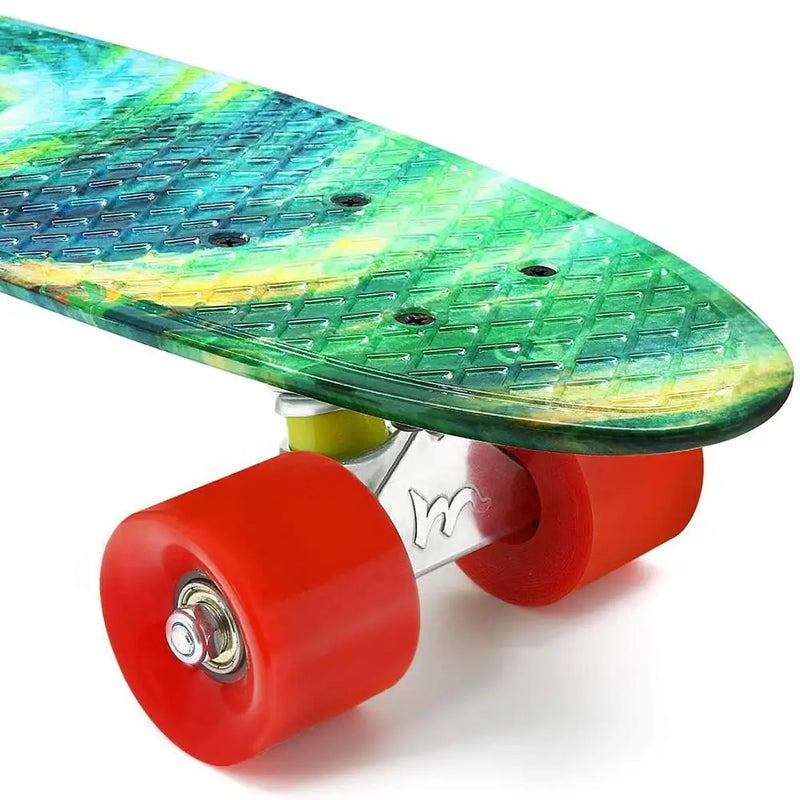 Brinquedo Retro Mini Cruiser Skateboard para Crianças Durável Portátil 22 Polegadas Iniciantes Esportes Meninos Juventude Brinquedo Presente Criança