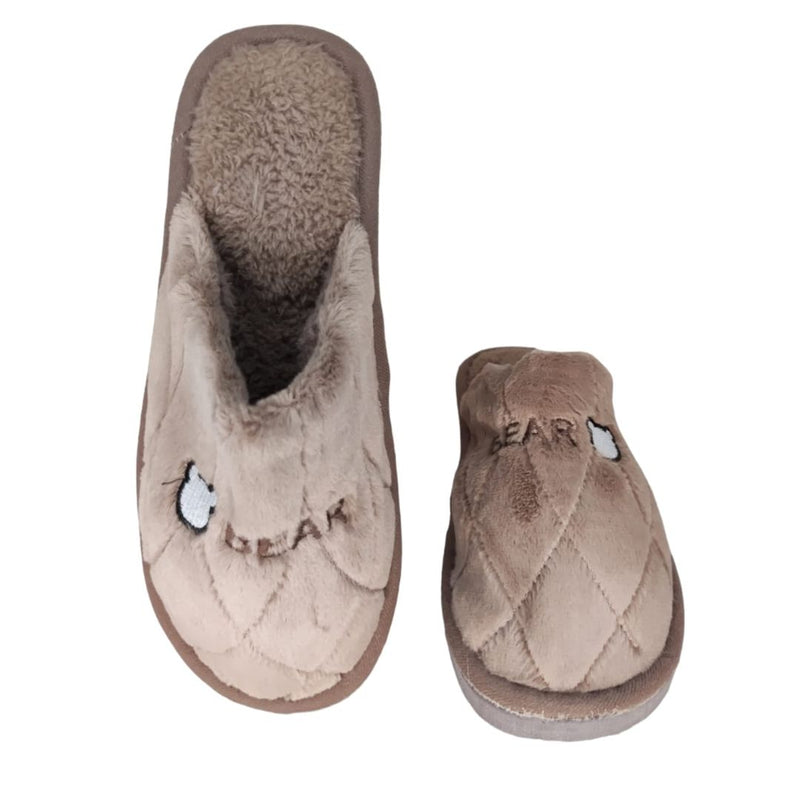 Pantufa Calçado Bear Urso Feminino Pelucia Inverno Presente