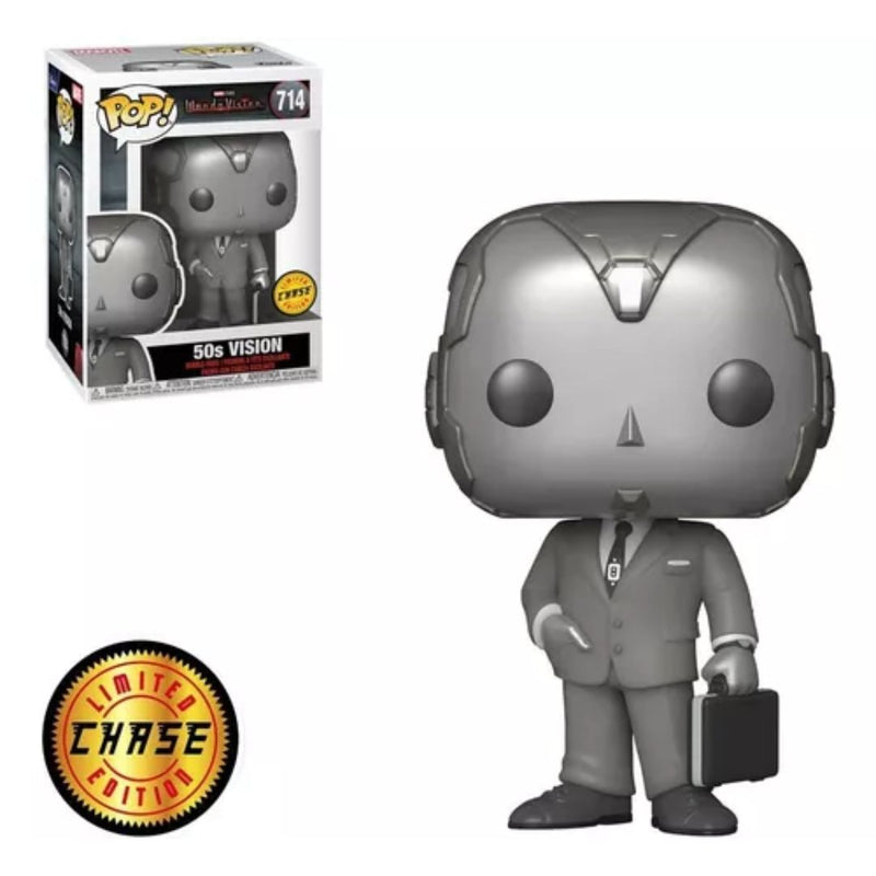 Boneco Funko Wanda Vision 50s 714 Brinquedo Criança Presente Marvel Studios Avengers Visão Coleção Figura Colecionável