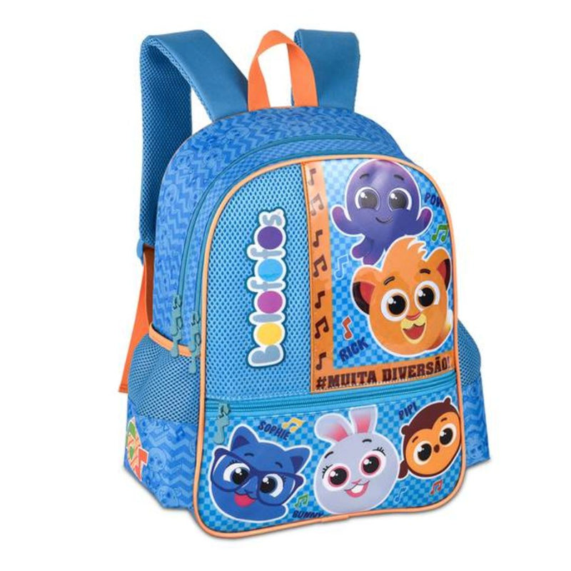 Kit Mochila Costas Bolofofos Bolsa Mala Lancheira Térmica Duas Alças Infantil Escolar Clio