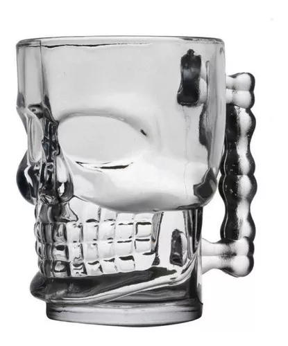 Caneca de Vidro Cerveja Caveira 540ML Ke Home