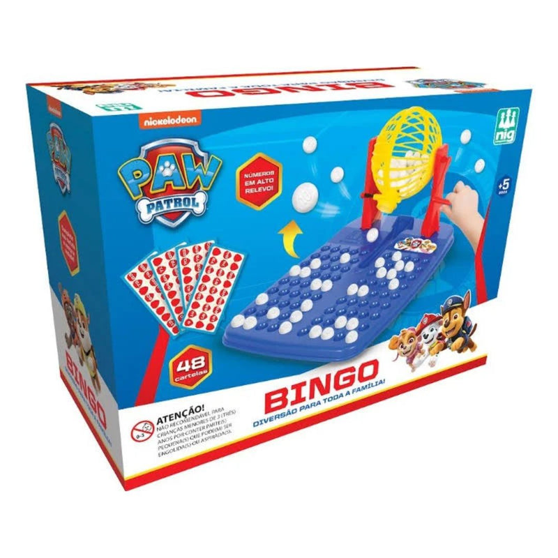 Jogo Bingo Brinquedo Patrulha Canina Infantil Jogos Nig